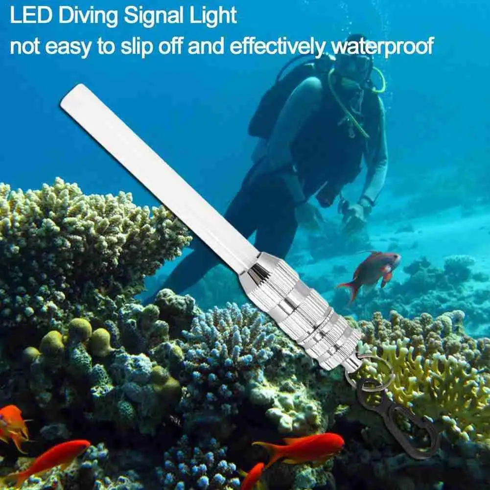 

Underwater Flashing Scuba Night Dive Marker LED Beacon Beam Safety Signal Light lamp Warning Diving LED Torch