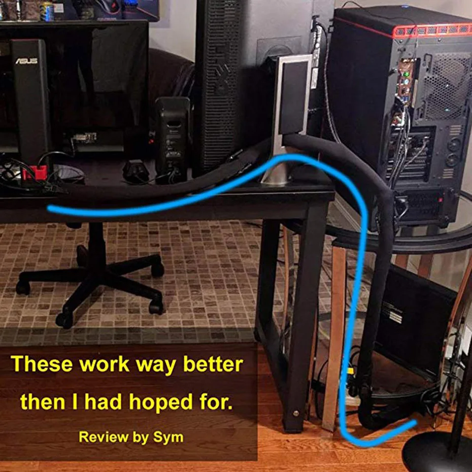 Защитный кабель с расширяемой муфтой для управления компьютерным шнуром 4