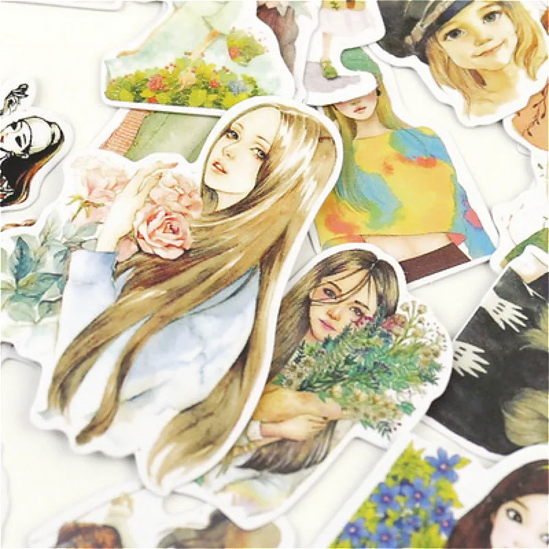 1 шт. Sen девушка наклейки ГРАФИТИ для чемодан прохладном Скейтборд Мультфильм