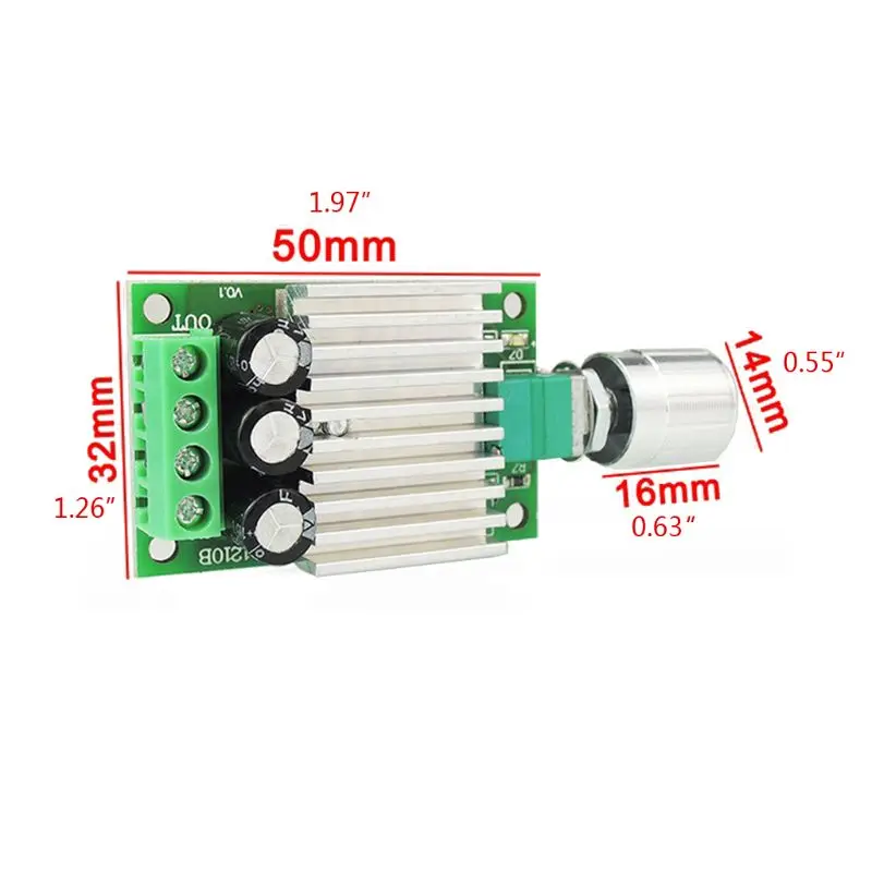 

12V 24V 10A PWM DC Motor Speed Controller Adjustable Speed Regulator Dimmer Control Switch for Fan Motors A0NC