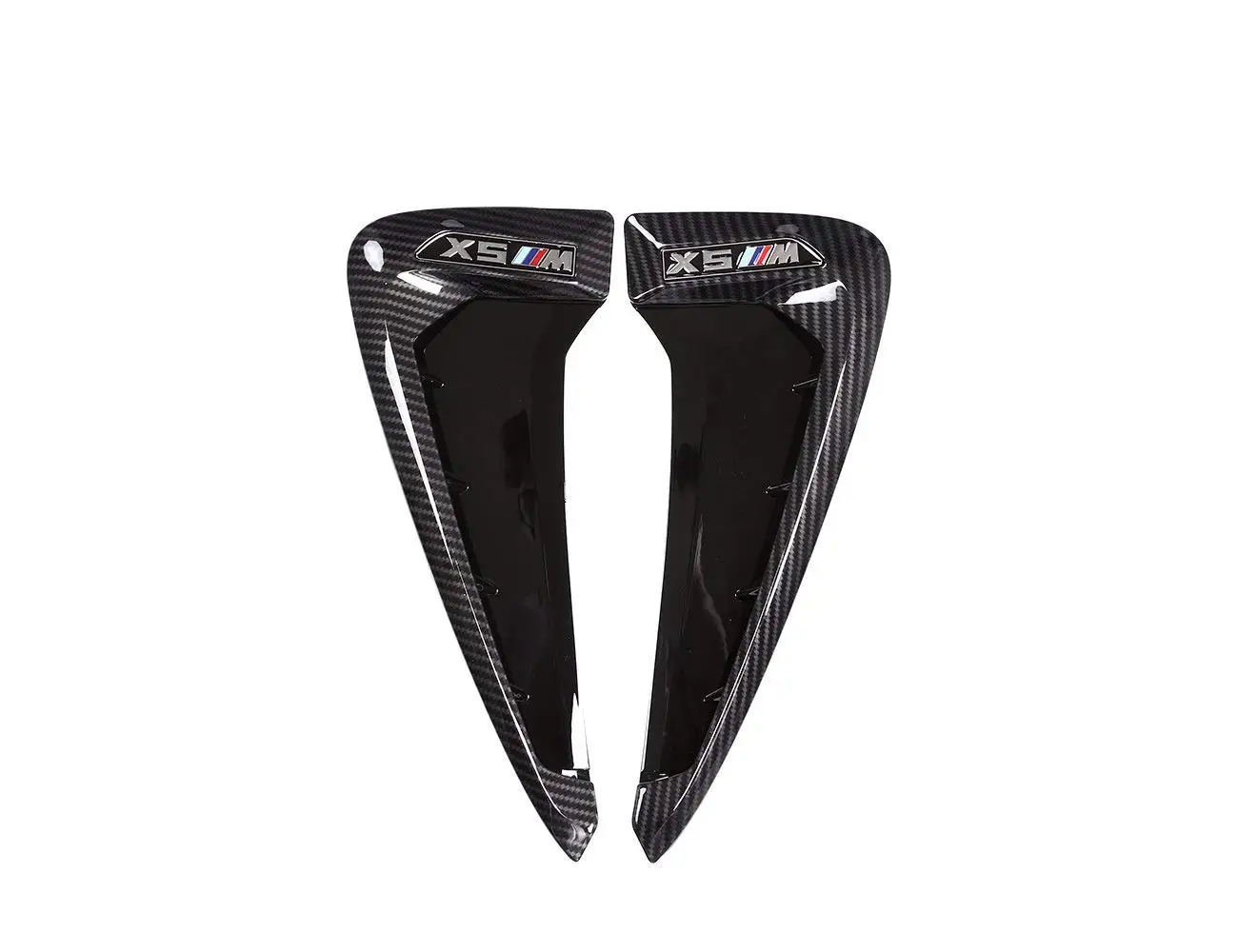 

for BMW X5 F15 X5M F85 14-17 ABS Xdrive Carbon Fiber Shark Gills Side Decoration Fender Vent Trim