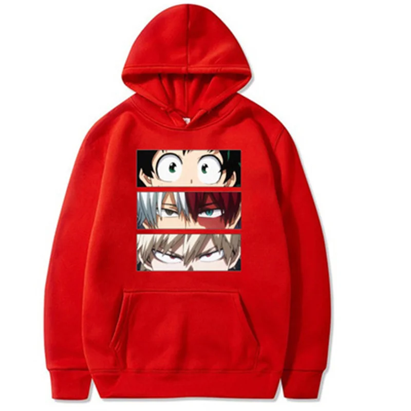 

My Hero Academia Autumn New Casual Men Hoodies Sweatshirts Japanese Anime Printed Fashion Hoody Hip Hop Harajuku Plus Fleece