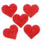 3 шт.лот любовь переводной рисунок из страз горячей фиксации наклейка стирать наклейки приклеивающиеся утюгом нашивки для одежды передачи тепла патч для тенниски с клеем