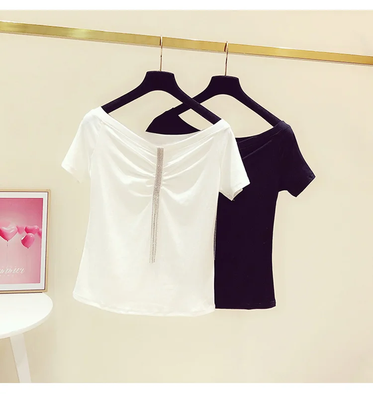 

Women T Shirt Pocket cat Top Tee casual Short sleeve Tops women plus size Women White