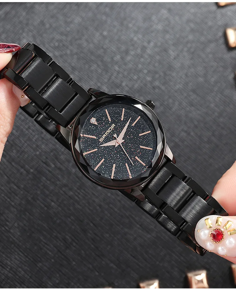 

Starry Sky Watch Women Luxury Brand SANDA Waterproof Ladies Watches Female Chain Wrist Watch Stainless Steel Women's Clock reloj