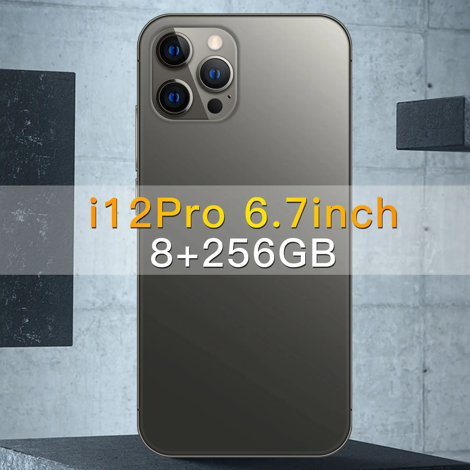 

Hot Sell 6.7" HD i12 Pro 5G 4G LTE Face ID Cellphones 12GB+ 512GB Phone 16+32MP 6800mAh Android10.0 Global Version Smartphones