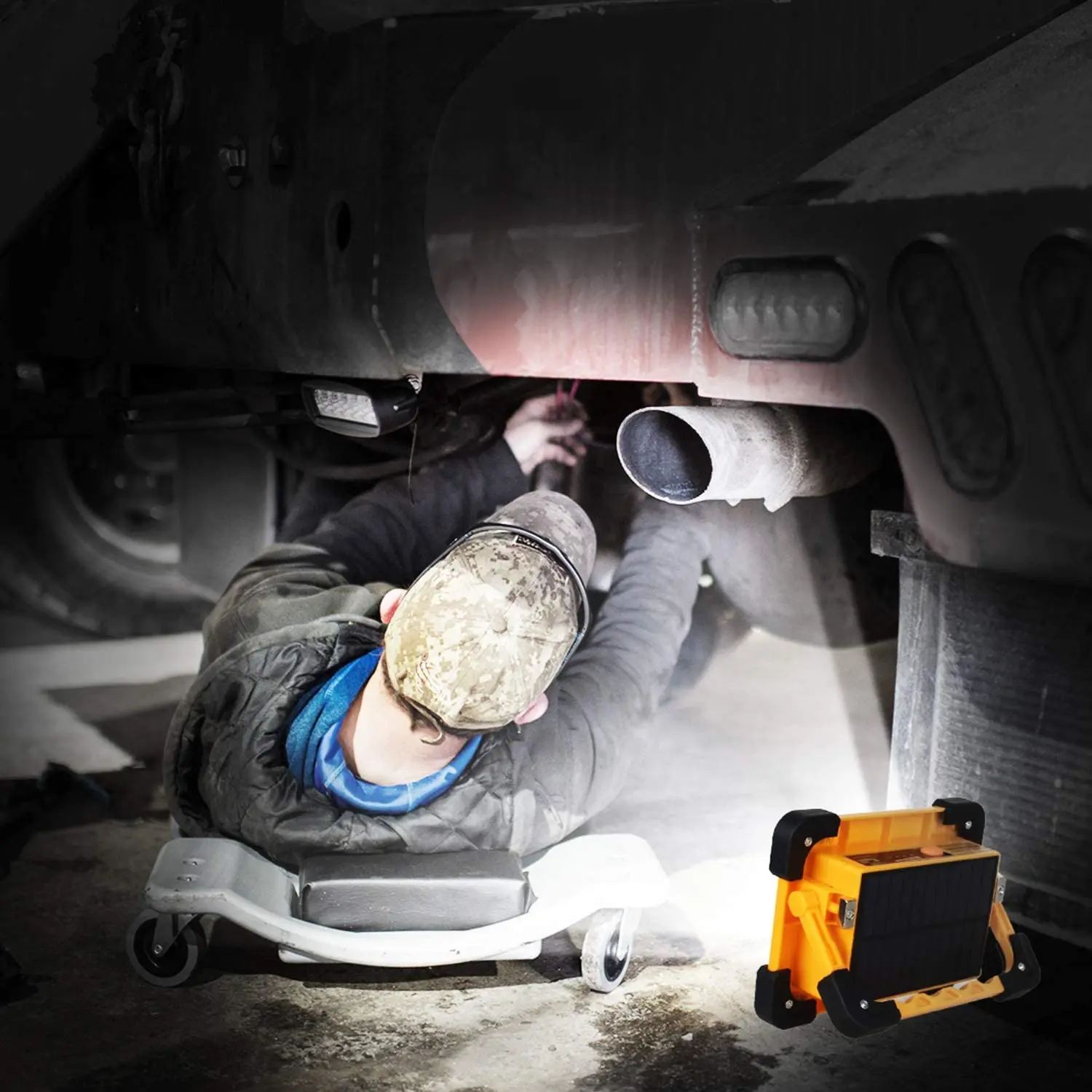 Портативный интегрированный рабочий фсветильник на солнечной батарее 160 Вт лм 6000