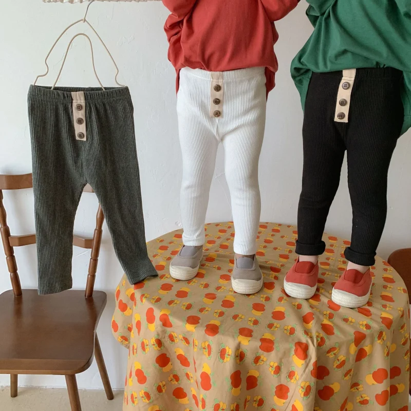 

Girls Boys Baby's Kids Long Pants 2021 Lovely Spring Autumn Toddler Cotton Soft Home Outdoor Trousers Children's Clothing