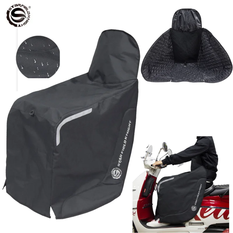 

Scooter Leg Cover Warm Windproof Motorcycle Leg Guard Gear Waterproof Winter Outdoor Riding Reflective Knee Blanket For Scooter