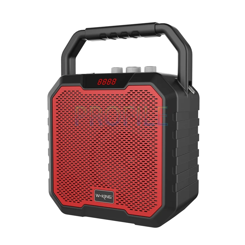 With a Microphone 6.5 Inch High Power Outdoor Karaoke Speakers Wireless Bluetooth AUX USB TF Player FM Radio Rechargeable | Электроника