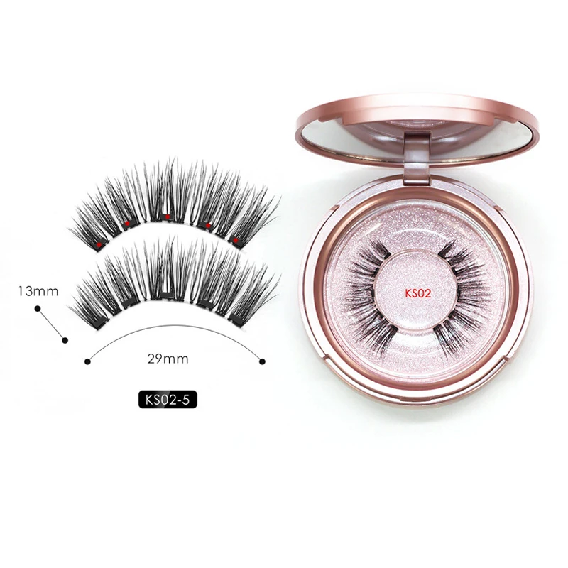 1 пара 5 Магнитный ручной работы натуральный накладной магнит для ресниц ресницы