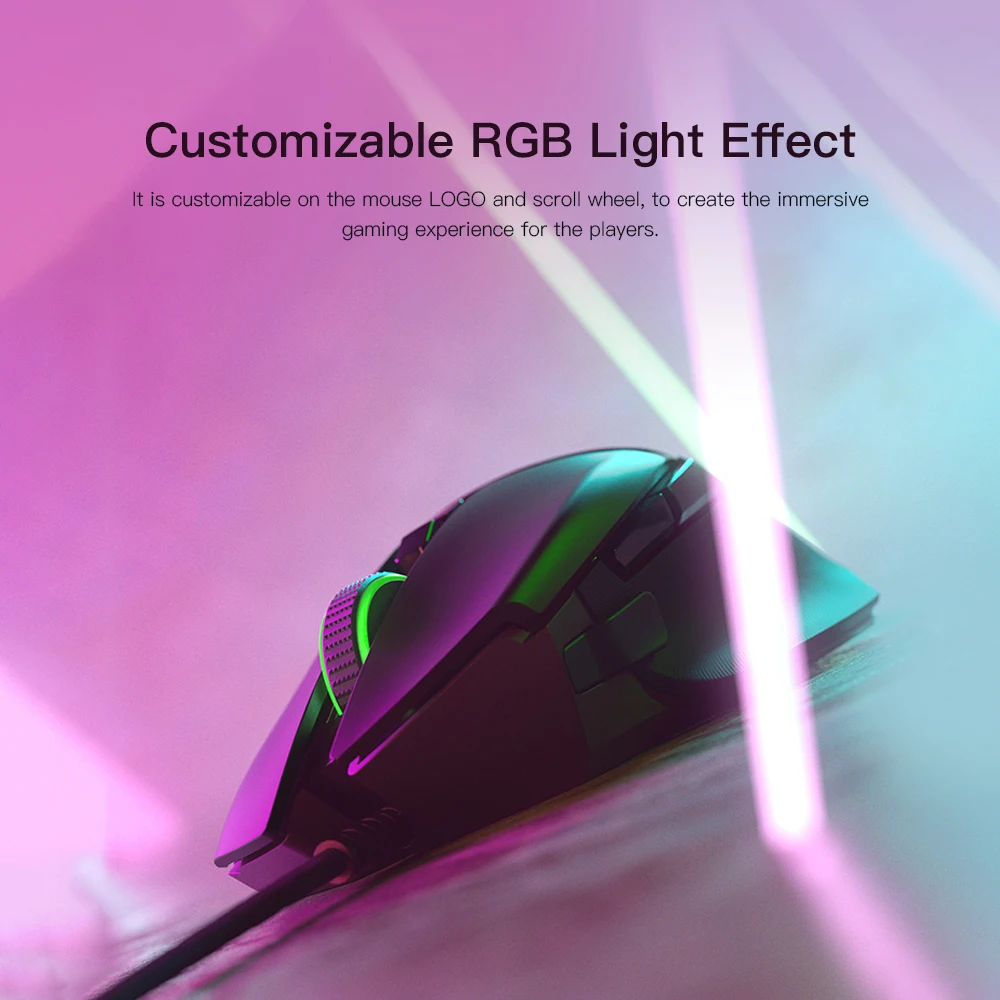 Проводная игровая мышь Razer Basilisk V2 с RGB светильник кой 20000 DPI оптическим датчиком 11