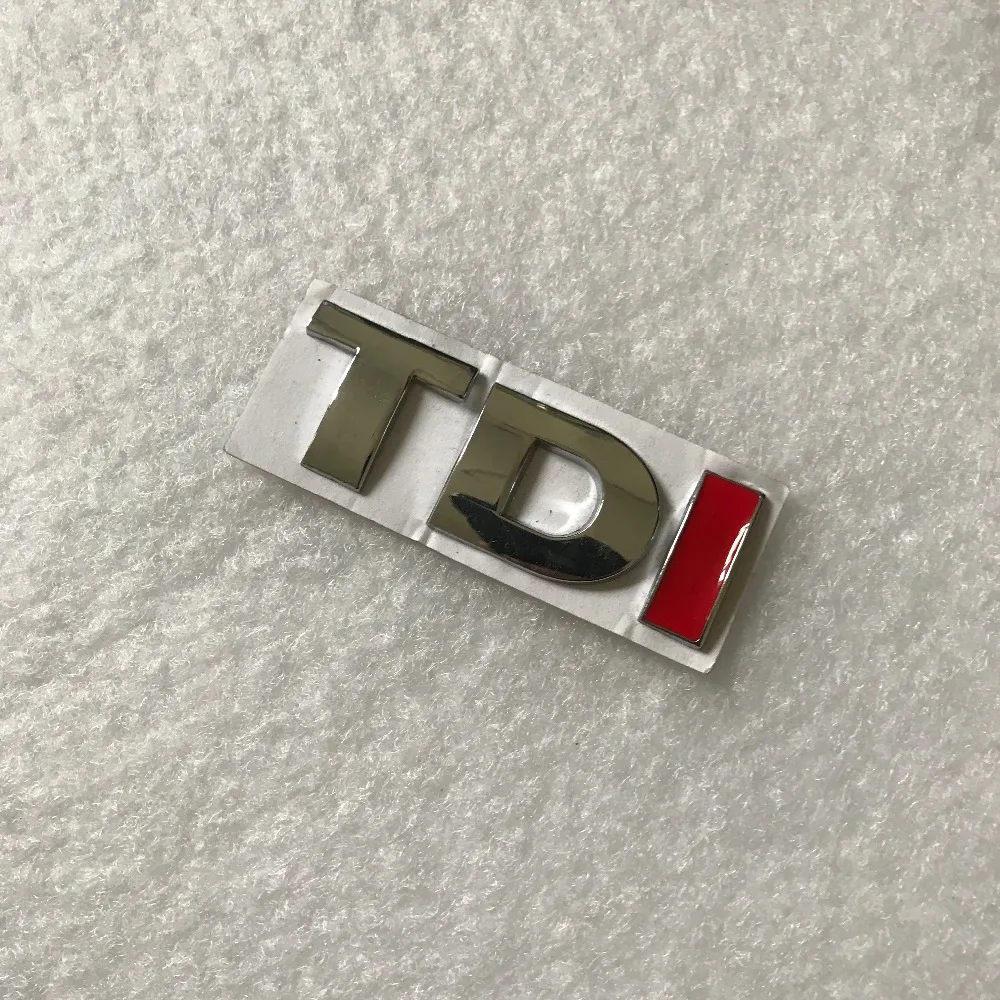 1 Новая Металлическая Эмблема TDI наклейка с логотипом для Polo Golf Jetta Passat b5 b6 GTI Touran Bora