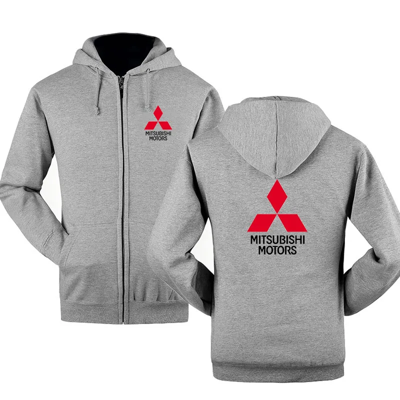 Весенний кардиган мужские толстовки на молнии с логотипом Mitsubishi куртка одежда