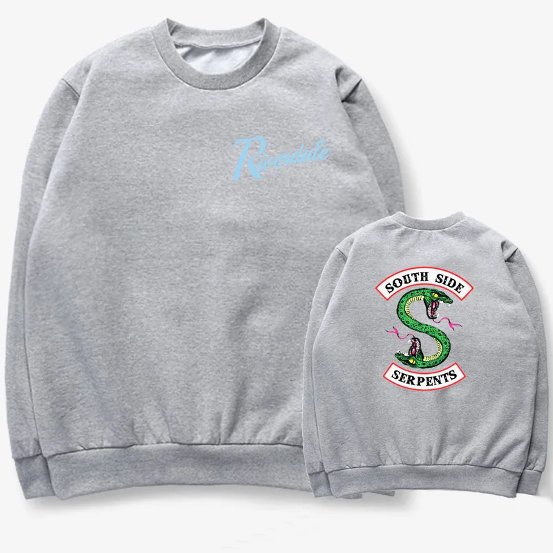 Толстовка с капюшоном &quotSouth Side Serpents&quot ривердейл пуловер куртки круглым вырезом