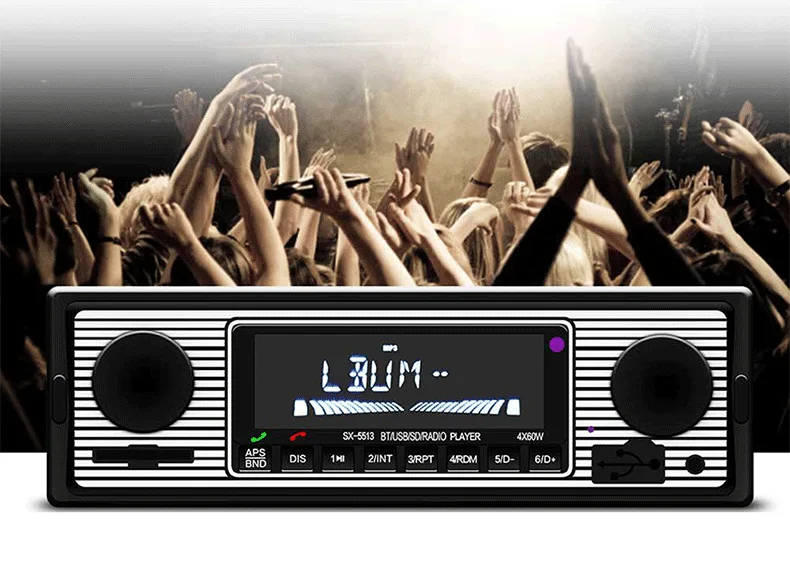 1 Din ISO jack 12 в Bluetooth Автомобильные магнитолы с дистанционным управлением в тире fm-радио AUX SD USB MP3 аудио автомобиля