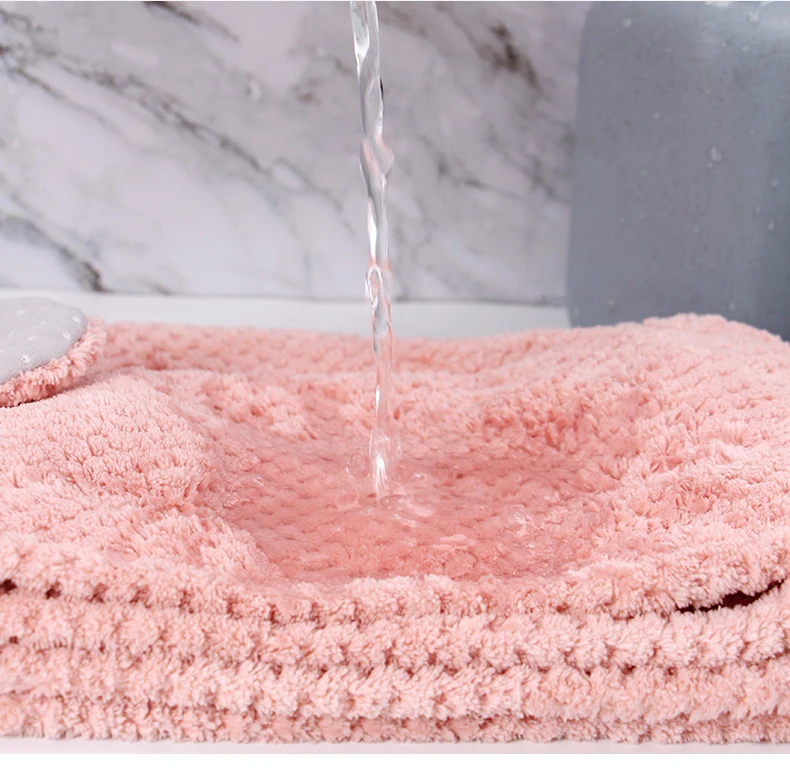 Полотенце для волос из микрофибры быстросохнущее полотенце шапочки ванны шляпа