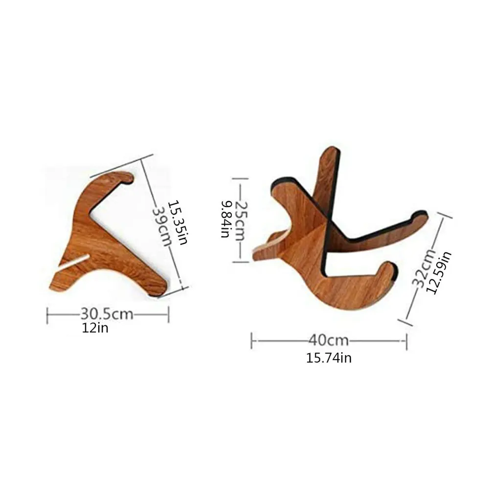 

Portable Guitar Ukulele Violin Holder Stand Wooden Collapsible Vertical Guitar Display Stand Rack Instrument Part