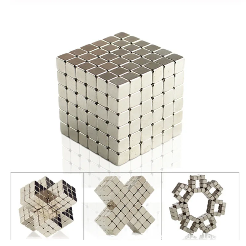 

125 Magnets Powerful Rare Earth Block Square Neodymium Magnet Permanent Magnet Isolation Box