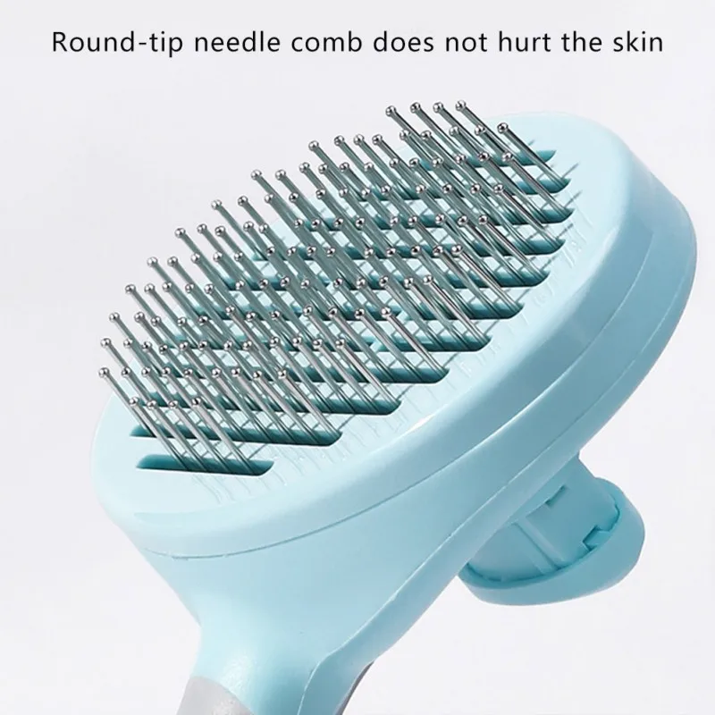 

Dog Hair Removal Comb Cats Automatic Hair Brush Grooming Comb Pet Flea Hair Cleaner For Dogs Grooming Massage Pet Products
