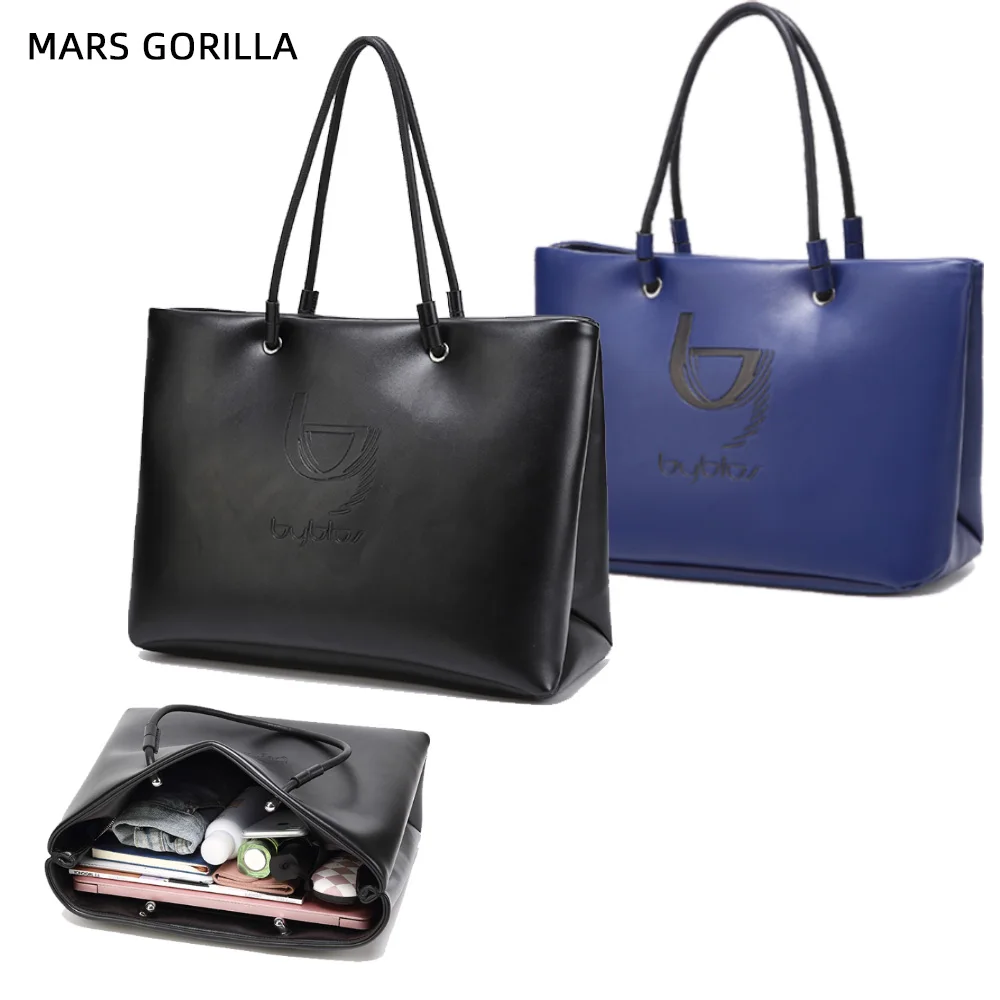 Женские сумки женская кожаная повседневная сумка тоут большая вместительность