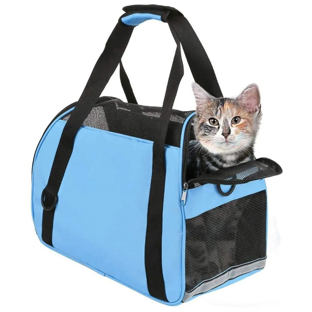 

Soft-Sided Carriers Portable Pet Bag Breathable Mesh Bags For Small Dogs Cat Chihuahua Carrier Outgoing Pet Handbag Pet Supplies
