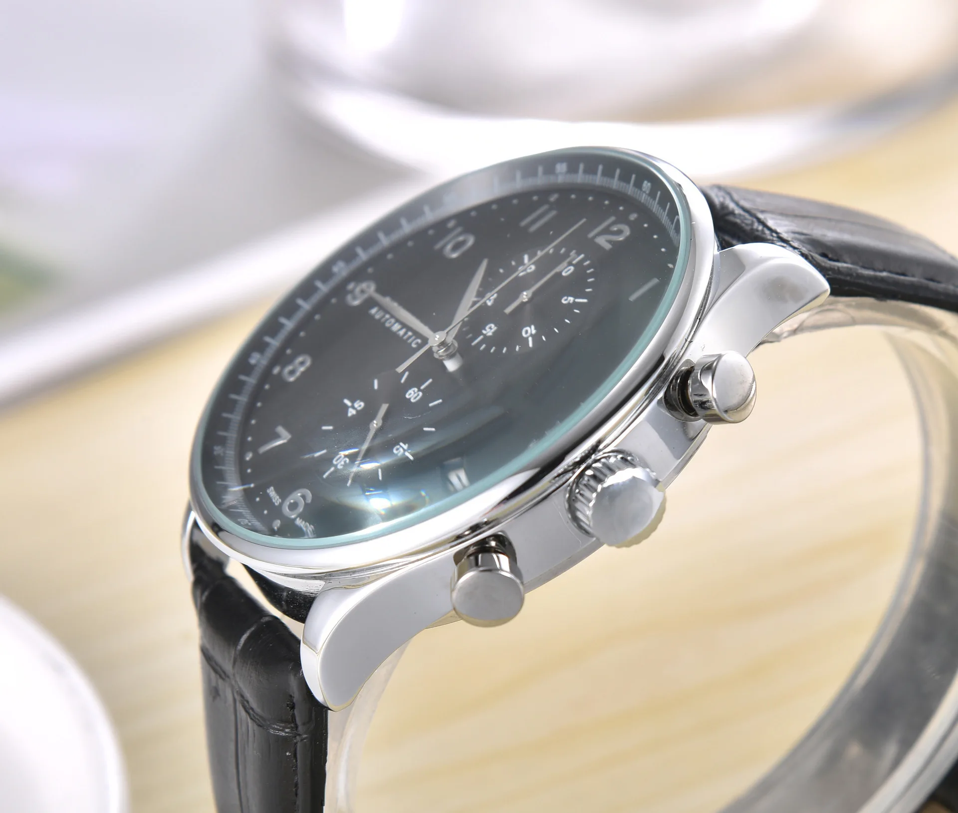 

Brand Watch Men Leather Sports Watches Men's Army Military Quartz Wristwatch Chronograph Male Clock Relogio Masculino