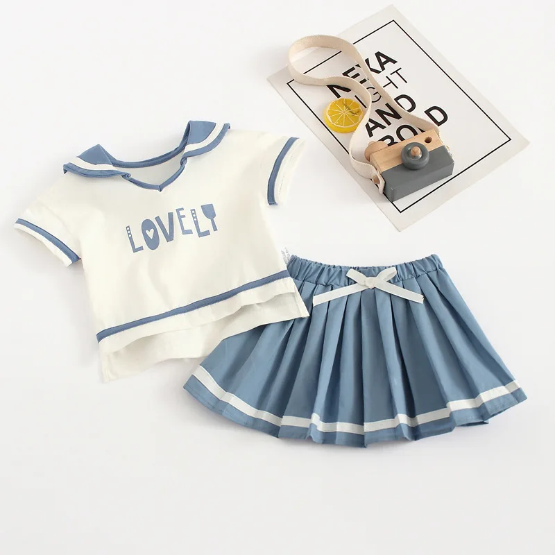 

baby clothing 2020 girl baby wearing two-pieces cotton suit infant