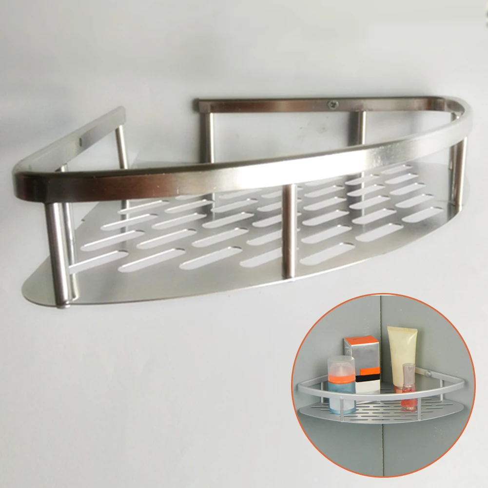 Новая космическая алюминиевая домашняя веерообразная угловая вешалка для Ванной Съемный Настенный Держатель полка для ванной кухонный Органайзер