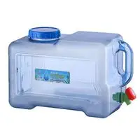 18L Новое 24L PC Бочкообразное ведро для воды Квадратная бутылка для походов на открытом воздухе аксессуары для пикника ведро с краном для воды для кемпинга - Цвет: 18L