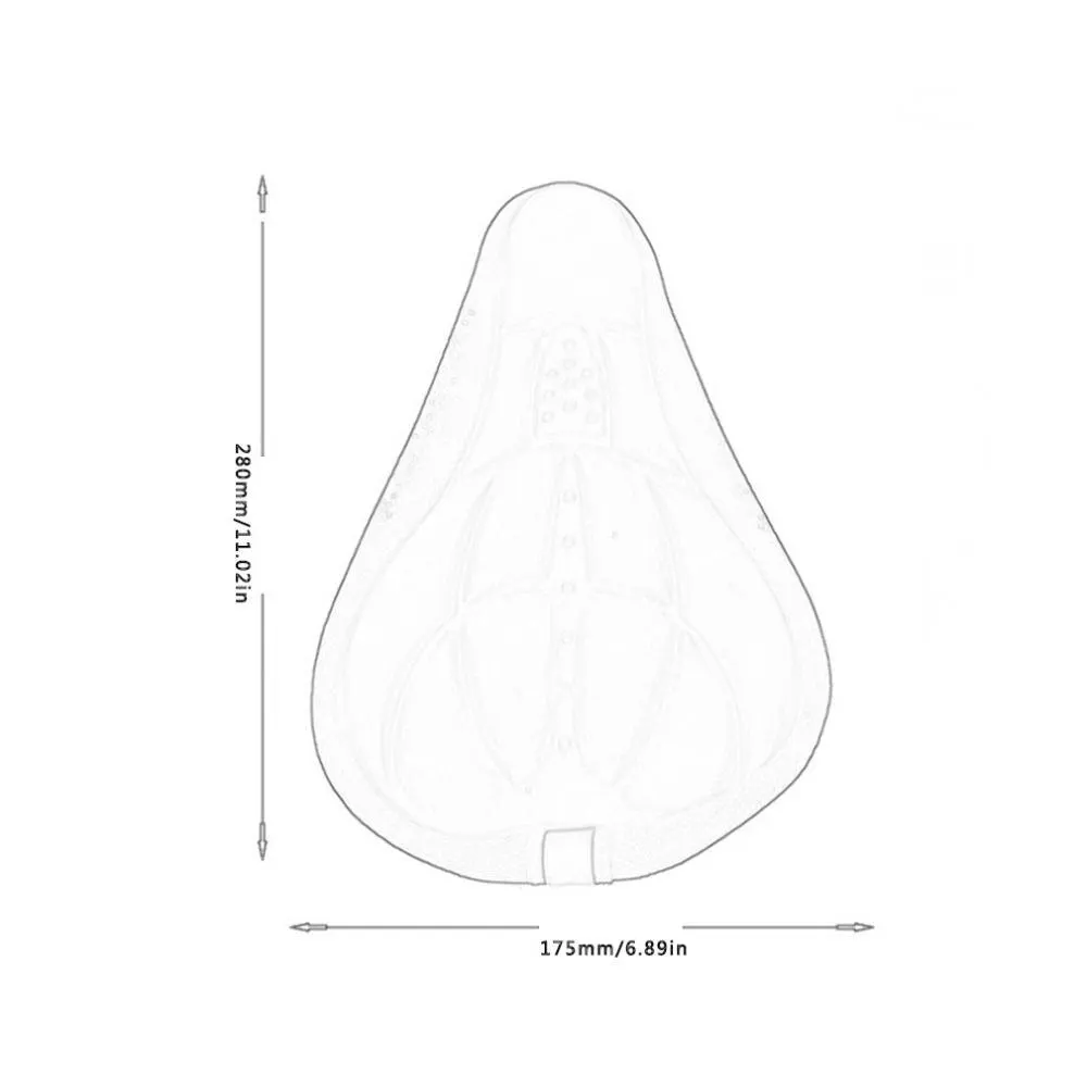 

Bicycle Seat Non-Slip Wear-Resistant Fabric Vented Ergonomic Channel Relieves Pressure Shock Absorption
