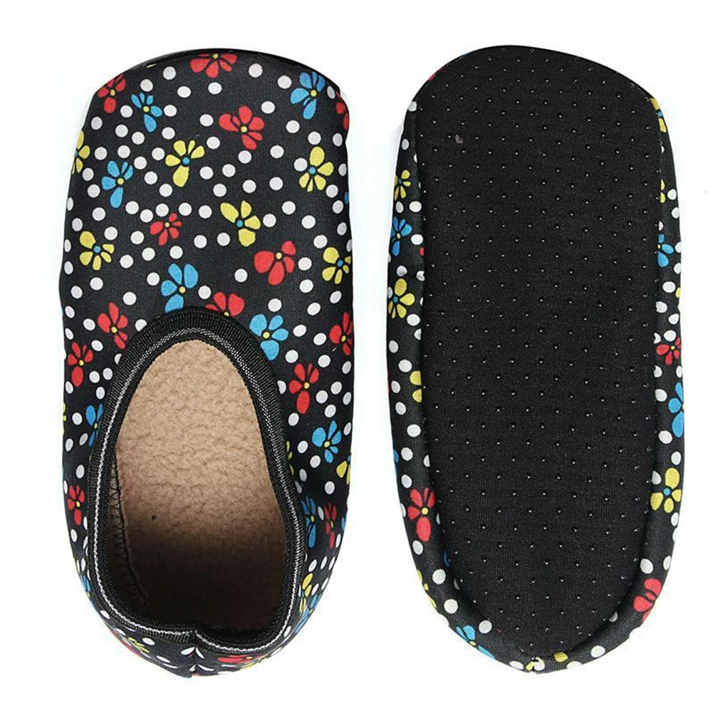 

Women Non Slip Home Fitness Pilates Keep Warm Indoor Sweat Absorb Yoga Dancing Flower Printing Boat Socks