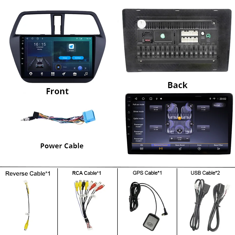 

2DIN Android10.0 Car Radio For Suzuki S-Cross SX4 2014-2017 GPS Navigation Stereo Receiver Car Receiver DSP Auto Radio Car Video