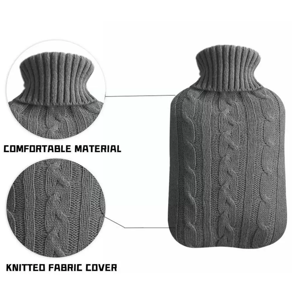 Модная вязаная крышка для бутылки с горячей водой безопасные пакеты воды