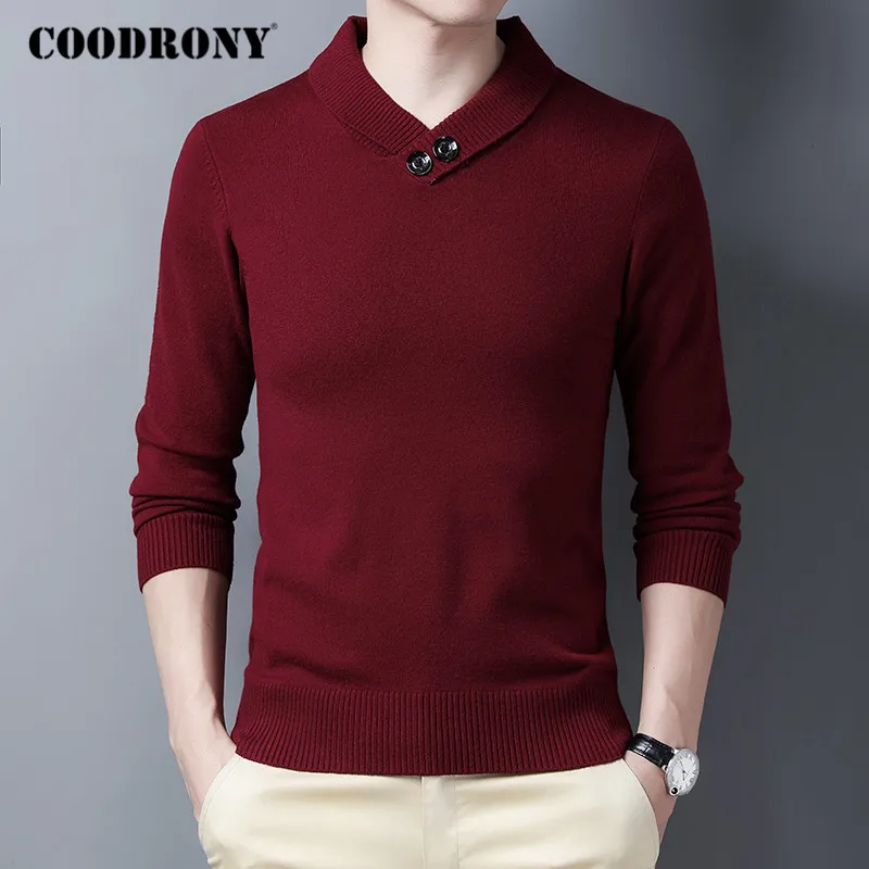 coodrony high quality soft warm autumn winter turtleneck sweater men streetwear fashion casual cotton pullover jumper tops c1228 free global shipping