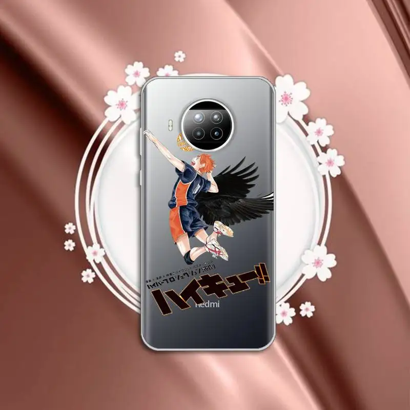 

haikyuu Anime volleyball boy Phone Case Transparent for Xiaomi mi Redmi note 10 t 8 9 pro lite 11 Samsung S 8 9 10 20 plus ultra