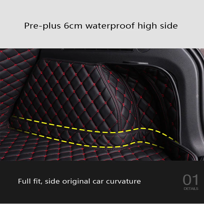 Кожаные автомобильные коврики для багажника на заказ Alfa Romeo Stelvio 2017 2017-2018 Giulia