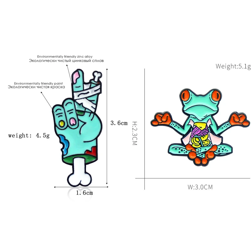 

Cute Frog Enamel Pin Cartoon Green Animal Brooches for Women Backpacks Clothes Lapel Pin Funny Badge Jewelry Gift 2021 Wholesale