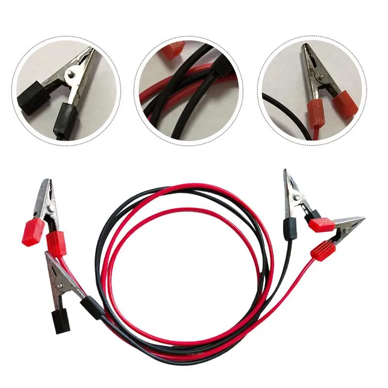 

2pcs Alligator Clips Test Leads Dual Ended Crocodile Cable for Physics Teaching