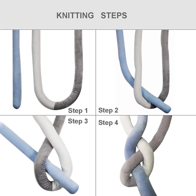 

Bedside Protector, Soft Knotted Sides Protector, Machine Washable Newborn Gift Nursery Decor