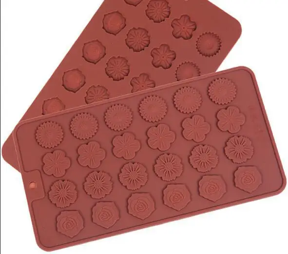 24 шт. 4 набора розовых силиконовых мини форм для шоколада силиконовая форма льда