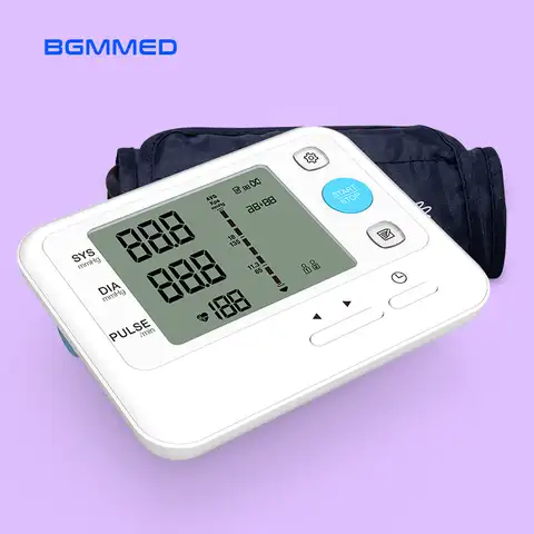 BGMMED Монитор артериального давления медицинское оборудование верхняя рука BMP ЖК-дисплей Сфигмоманометр измеритель давления тонометр