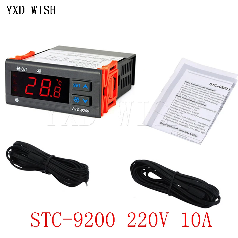 

STC-9200 Digital Temperature Controller Thermostat Regulator Thermoregulator With Refrigeration Defrost Fan Alarm Function STC -