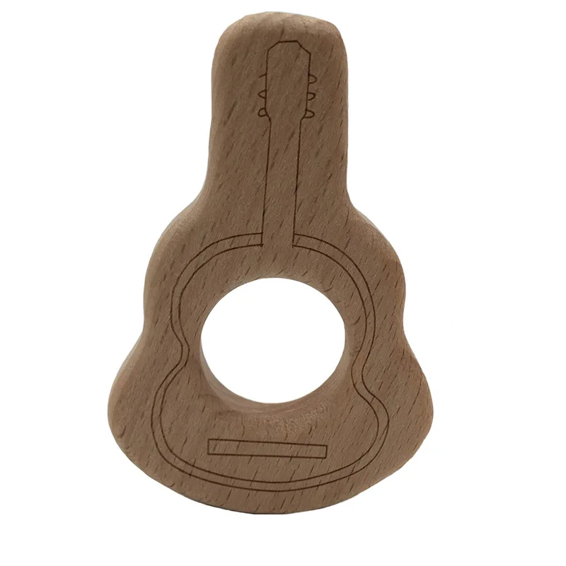 1pcs Infant Baby Teether Beech Wood Teethers Animal Shape Wood Baby Toy Teething Accessories Kid Teething Pendant Nursing Holder - Цвет: C817