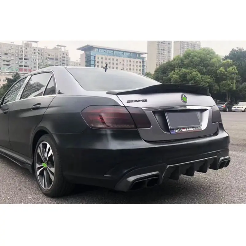 R Style для Mercedes-Benz W212 E63 AMG 2014-2016 черное углеродное волокно Автомобильный задний