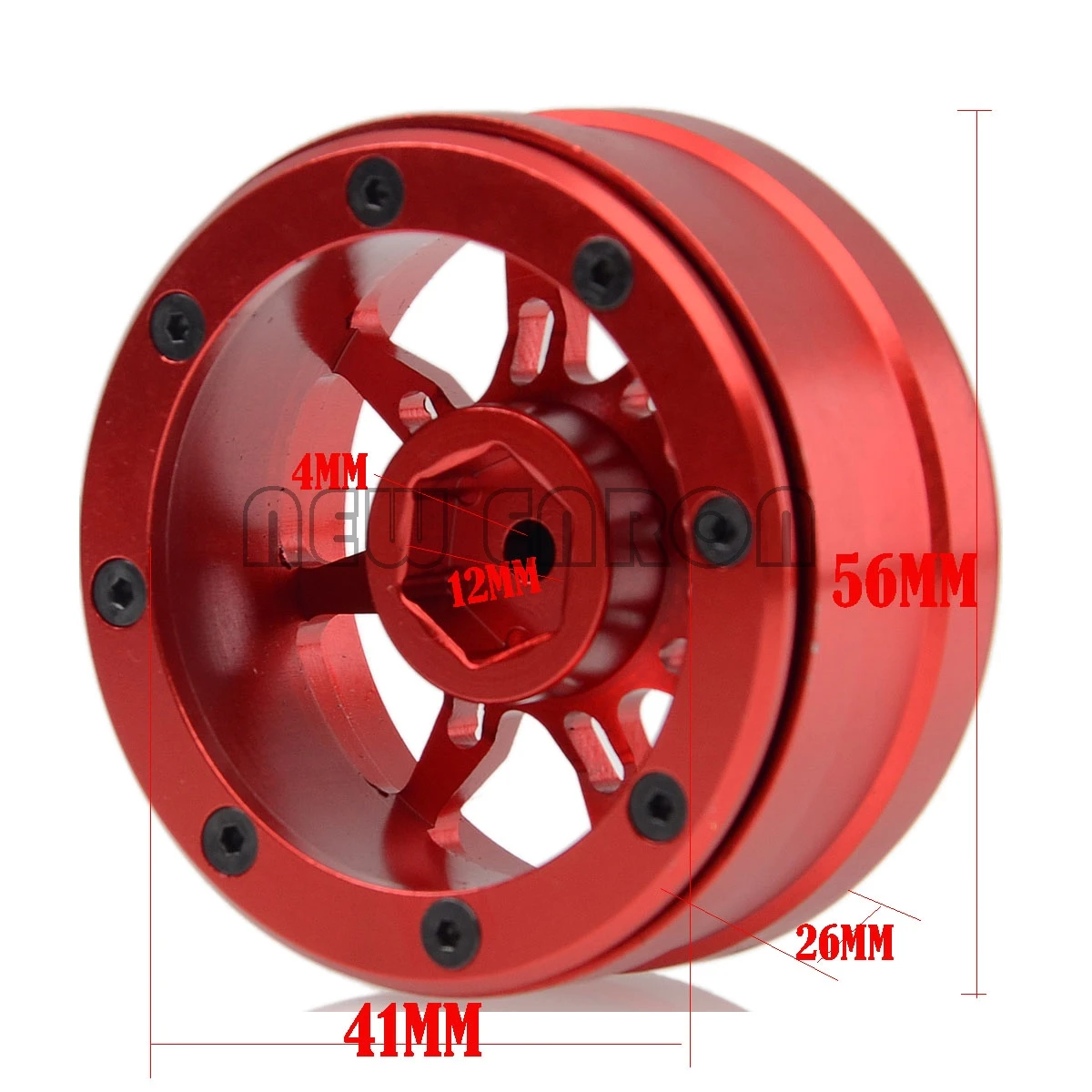 

1:10 1.9 "4 Lichtmetalen Beadlock Velg Hub Voor TRX-4 TRX4 CC01 TF2 Axiale Mst jimny SCX10 Ii 90046 90047 D90 D110 Nieuwe Enron