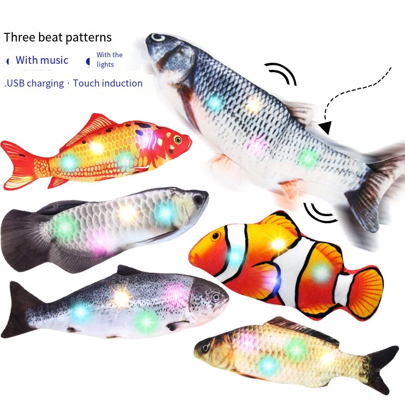

Plush Creative 3D Carp Fish Shape Cat Toy Gift Cute Simulation Fish Playing Toy For Pet Gifts Catnip Fish Stuffed Pillow Doll