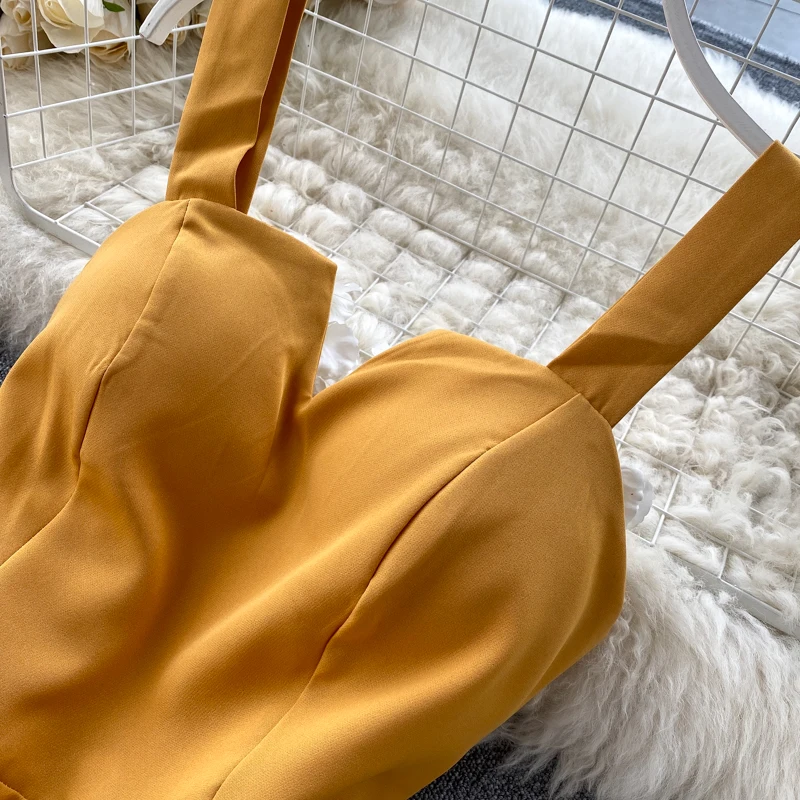 Женское длинное вечернее платье вечерние желтое элегантное винтажное с