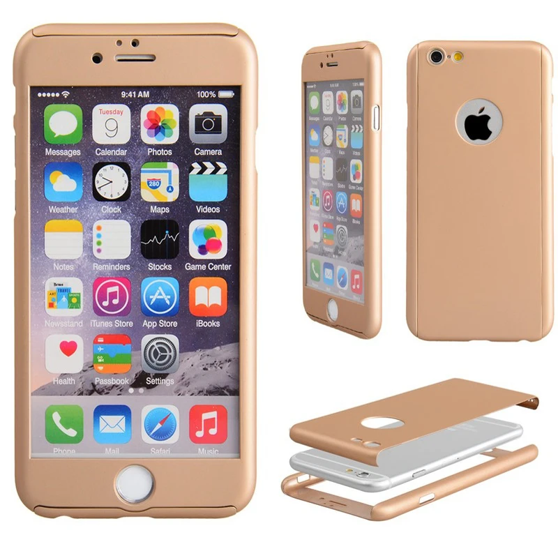 Чехол для телефона с полным покрытием на 360 градусов iPhone 11 PRO MAX 7 7Plus 8 8Plus 6 6S 5 5S SE X XS