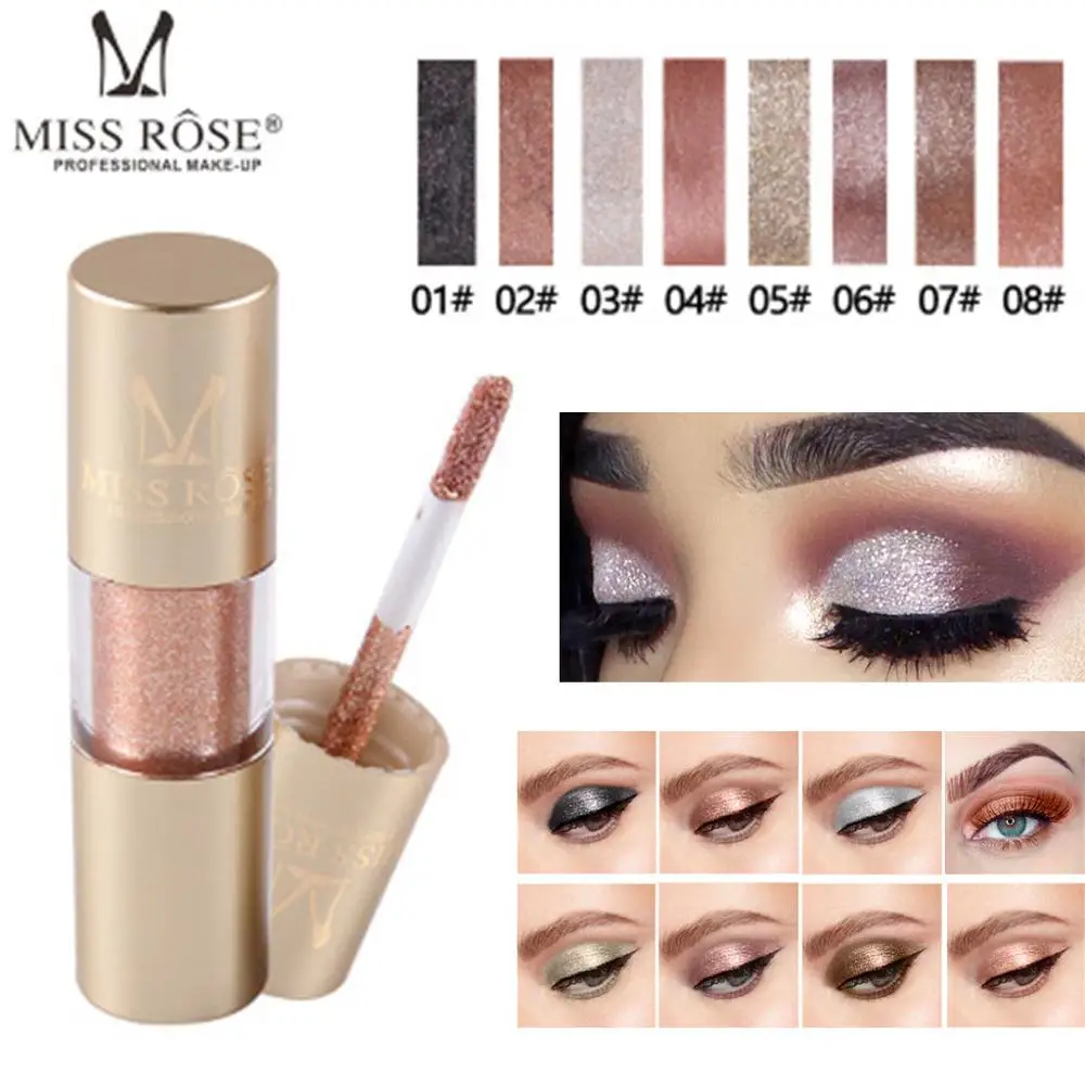 Женская мода maquillaje металлические блестящие тени для век водостойкие блестящие жидкие подводки для глаз макияж maquillajes para mujer